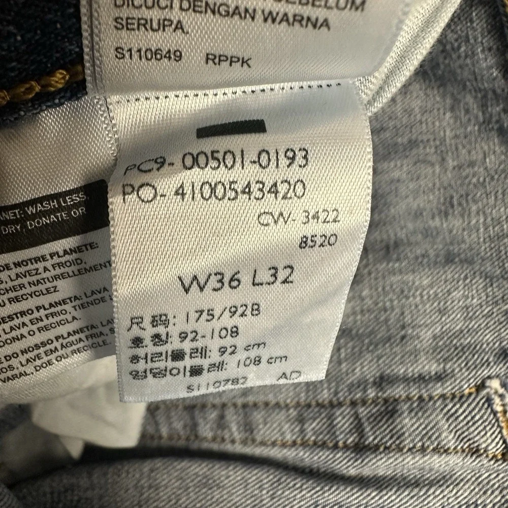 Levi's 501xx Men's Button Fly Jeans 36x32‎ Blue Denim Cowboy Modern Casual work